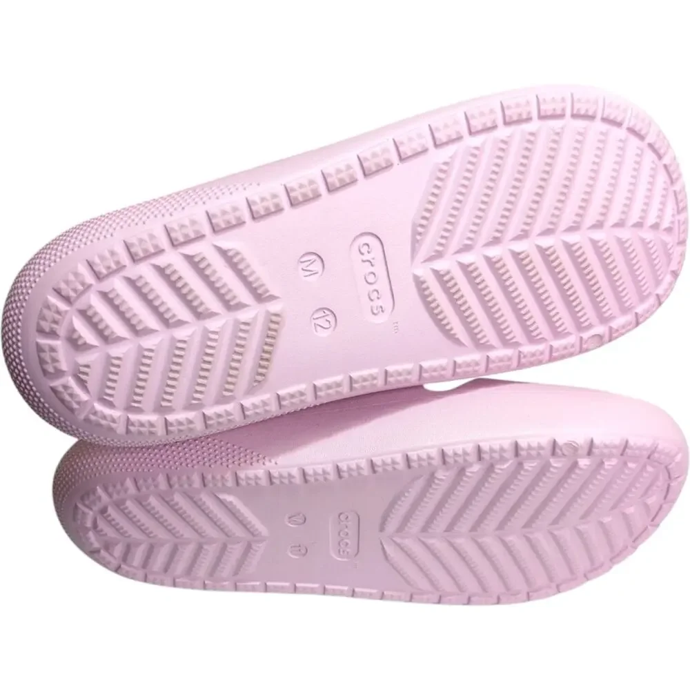 NEW Crocs Classic Slides Sandals 2.0 Ballerina Pink Straps Mens 12 Womens 14